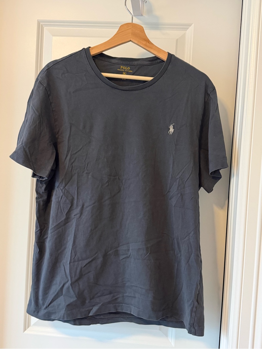 Polo by Ralph Lauren Slate Gray Crewneck Tee with Embroidered Pony